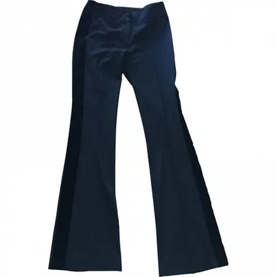 Pre-owned Miu Miu Straight Pants In Black