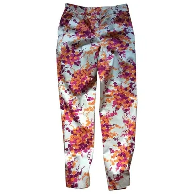 Pre-owned Slowear Straight Pants In Multicolour