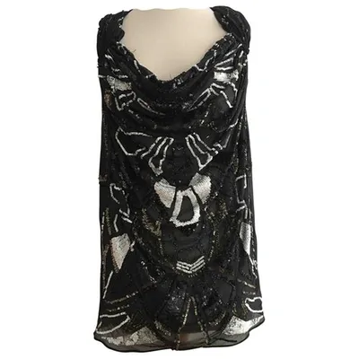 Pre-owned Allsaints Silk Vest In Black