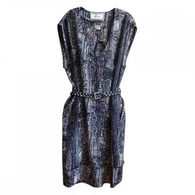 Pre-owned By Malene Birger Silk Dress In Black