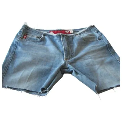 Pre-owned Guess Blue Denim - Jeans Shorts