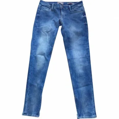 Pre-owned Guess Slim Jeans In Blue