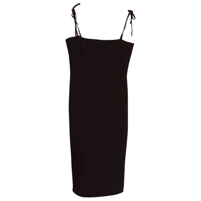 Pre-owned Michael Kors Wool Mid-length Dress In Black