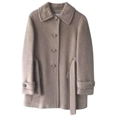 Pre-owned Iceberg Wool Peacoat In Beige