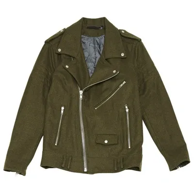 Pre-owned Blk Dnm Wool Jacket In Khaki