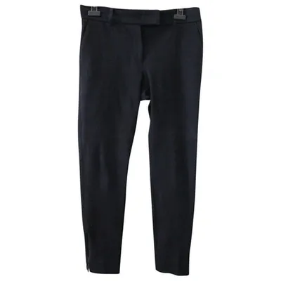 Pre-owned Gerard Darel Straight Pants In Black