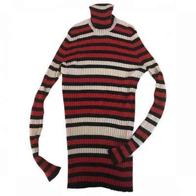 Pre-owned Jucca Wool Jumper In Burgundy