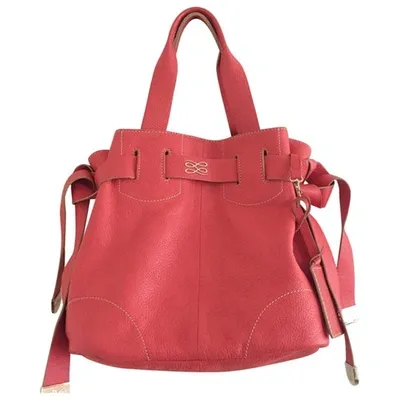 Pre-owned Lancel Leather Handbag In Pink