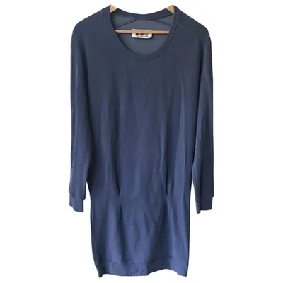 Pre-owned Mm6 Maison Margiela Mini Dress In Blue