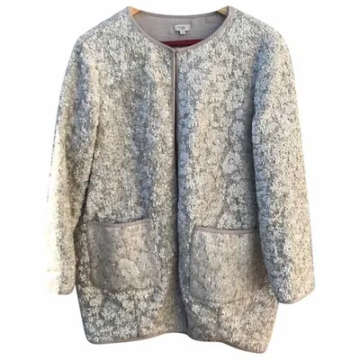 Pre-owned Hoss Intropia Cardi Coat In Beige