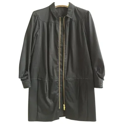 Pre-owned Miu Miu Black Cotton Coat