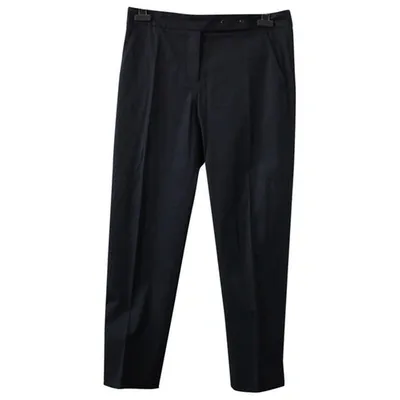 Pre-owned Gerard Darel Straight Pants In Black