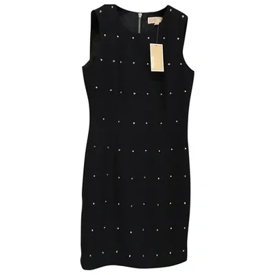 Pre-owned Michael Kors Wool Mid-length Dress In Black