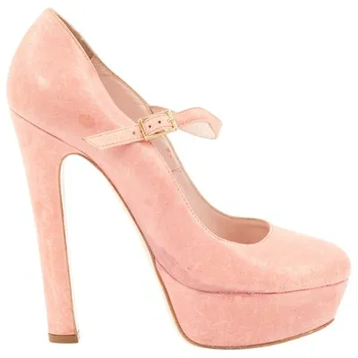 Pre-owned Red Valentino Pink Leather Heels