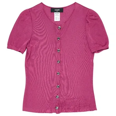 Pre-owned Azzaro Pink Viscose Knitwear