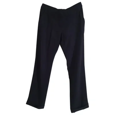 Pre-owned Alexander Mcqueen Trousers In Black