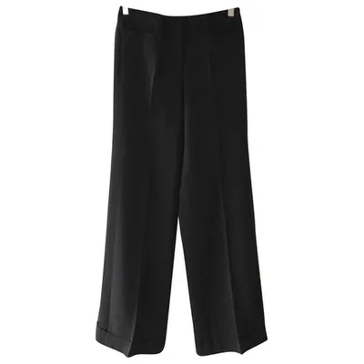 Pre-owned Miu Miu Straight Pants In Black