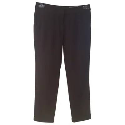 Pre-owned Alexander Mcqueen Trousers In Black