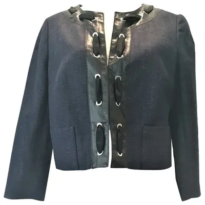 Pre-owned Paule Ka Wool Jacket In Blue