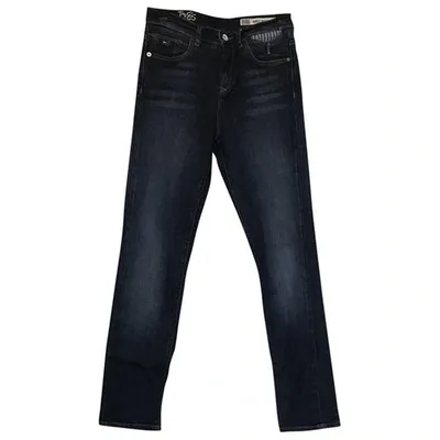 Pre-owned Tommy Hilfiger Slim Jeans In Navy