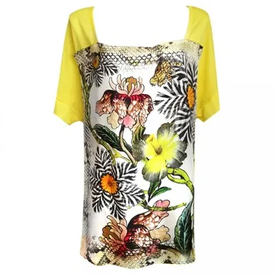 Pre-owned Roberto Cavalli Silk Mini Dress In Multicolour