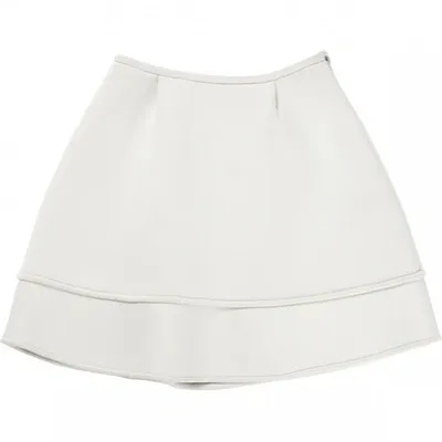 Pre-owned Co White Skirt