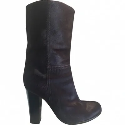 Pre-owned Jil Sander Burgundy Boots