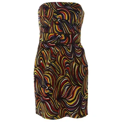 Pre-owned Milly Mini Dress In Multicolour