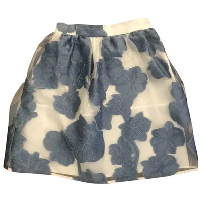 Pre-owned P.a.r.o.s.h Mini Skirt In Blue