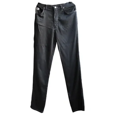 Pre-owned Krizia Slim Jeans In Black