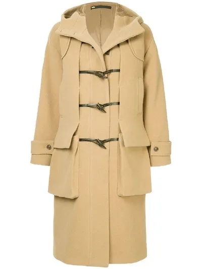 Muller Of Yoshiokubo Dufflecoat Mit Schmalem Schnitt In Brown