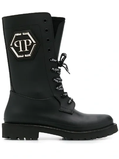 Philipp Plein Statement Boots In Black