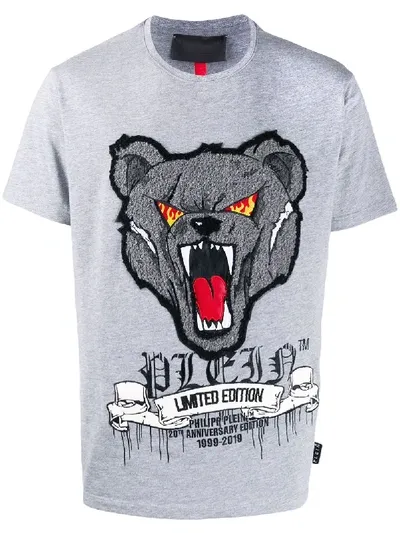 Philipp Plein Teddy Bear T-shirt In Grey