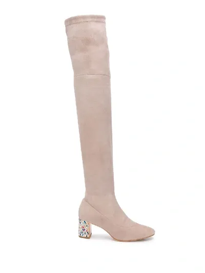 Sophia Webster Sam Thigh-high Boots In Neutrals