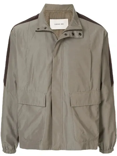 Cerruti 1881 Lightweight Side-stripe Jacket In Green