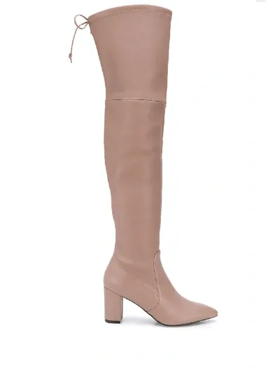 Stuart Weitzman High-heel Over-the-knee Boots In Neutrals