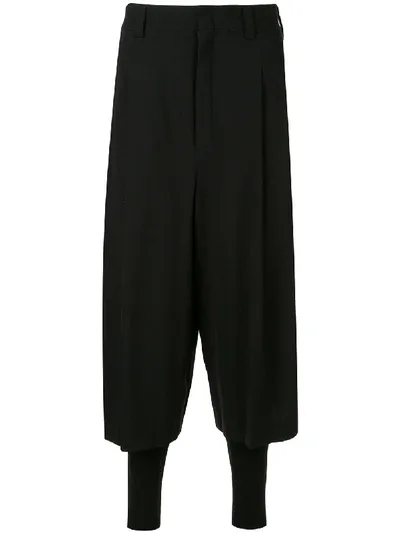 Devoa High Waisted Culottes In Black