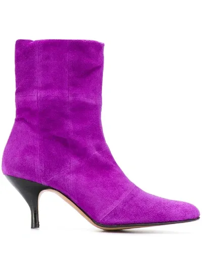 Stouls Lola Ankle Boots In Purple