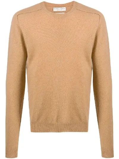 Bottega Veneta Elongated Sleeve Jumper In Neutrals