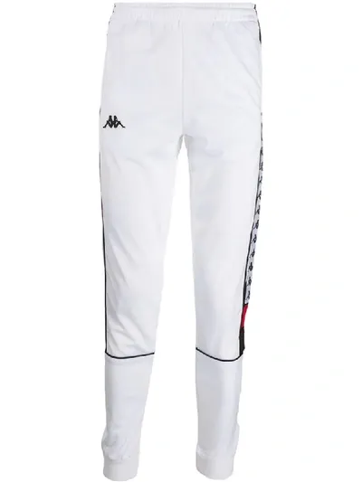 Kappa Side Logo Track Pants In White