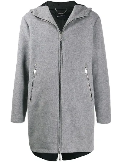 John Richmond Seles Eagle Coat In Grey