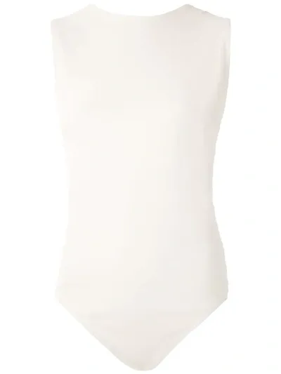 Osklen Naked Back Bodysuit In White