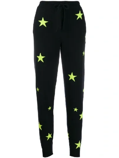 Chinti & Parker Cashmere Fluorescent Star Joggers In Blue