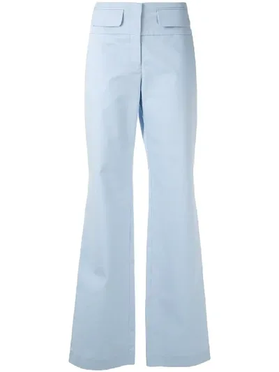 Alcaçuz Marie Flared Trousers In Blue