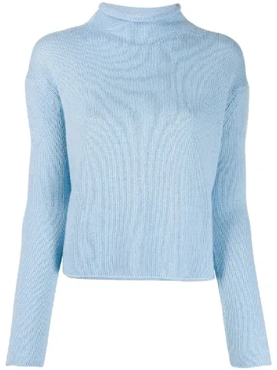 Ermanno Scervino Pullover Mit Stehkragen In Blue