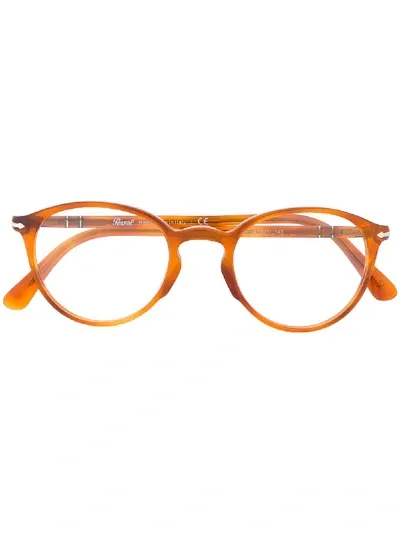 Persol 3218v Horn-rimmed Glasses In 棕色