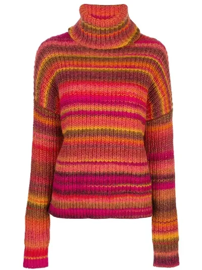 Altuzarra Kelley Striped Jumper In Sinopia