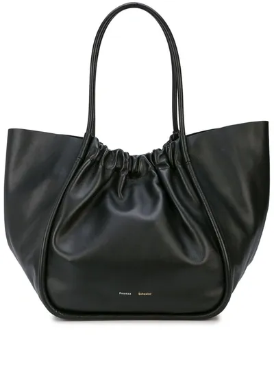 Proenza Schouler Xl Ruched Tote In Black