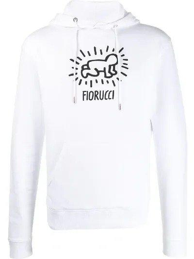 Fiorucci Keith Haring Hoodie In White