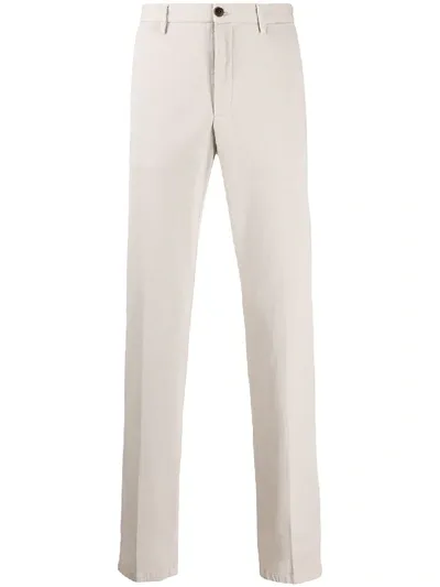 Z Zegna Regular-fit Straight-leg Chinos In Neutrals